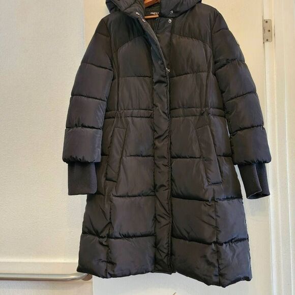 NWOT Kenneth Cole Anorak Puffer Coat Jacket: Warm Comfy Flattering Fit & Flare - Picture 12 of 14